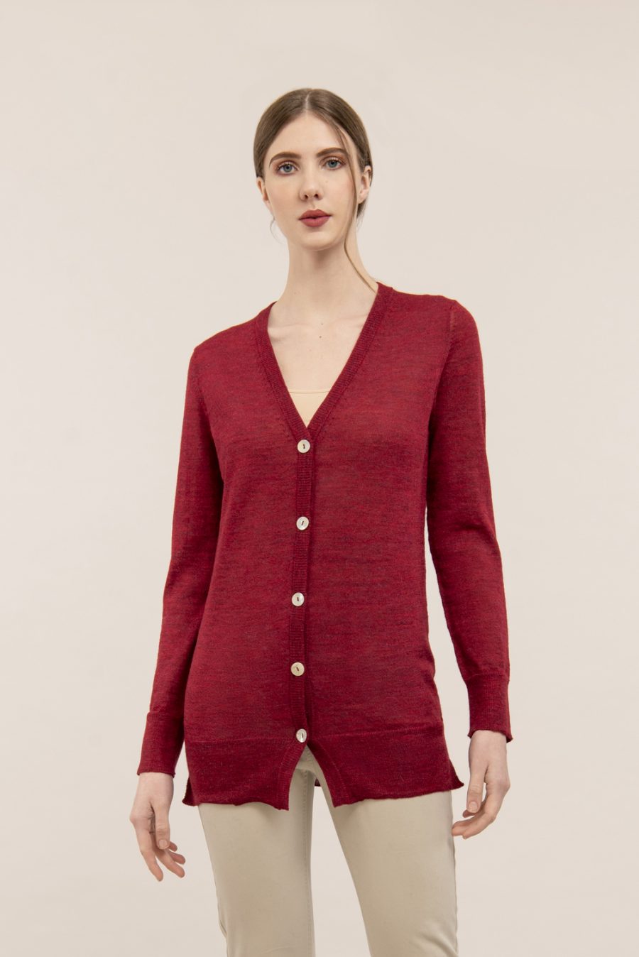 Cardigan Margaret Rojo