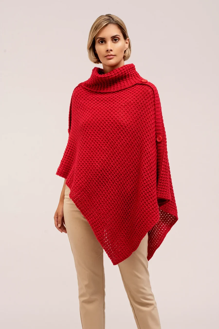 Poncho Lucinda Rojo