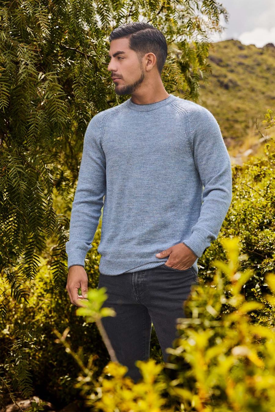 Suéter Cesar Celeste