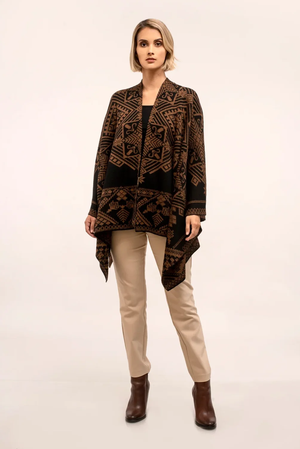 Poncho Cristal Negro:Camello_4