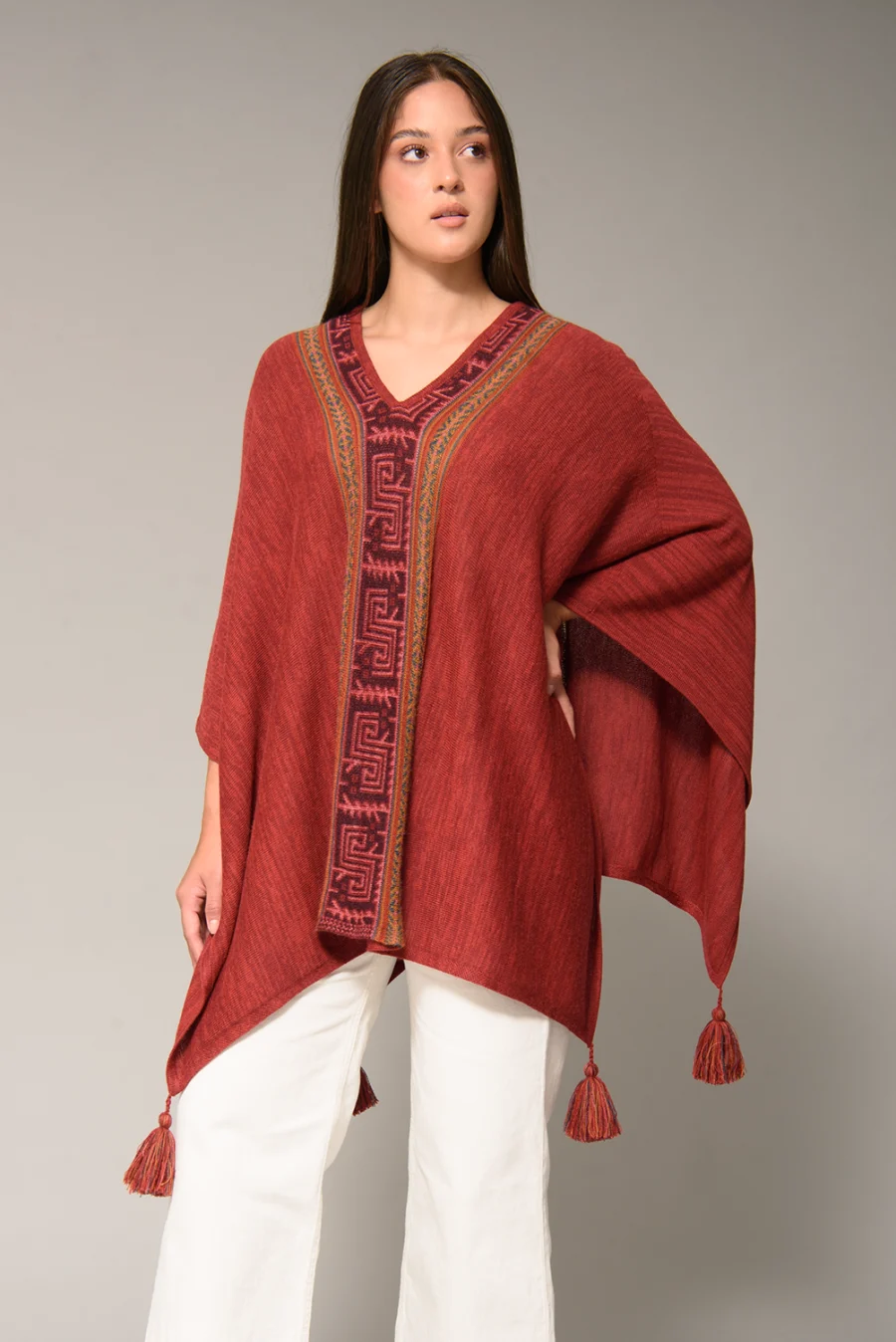 Poncho Moche Rojo