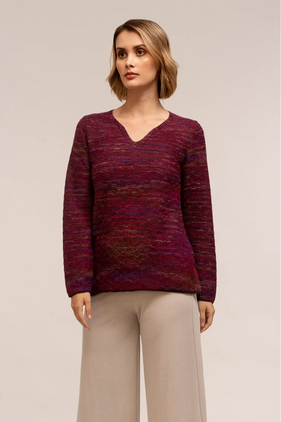 Suéter Mosaico Morado