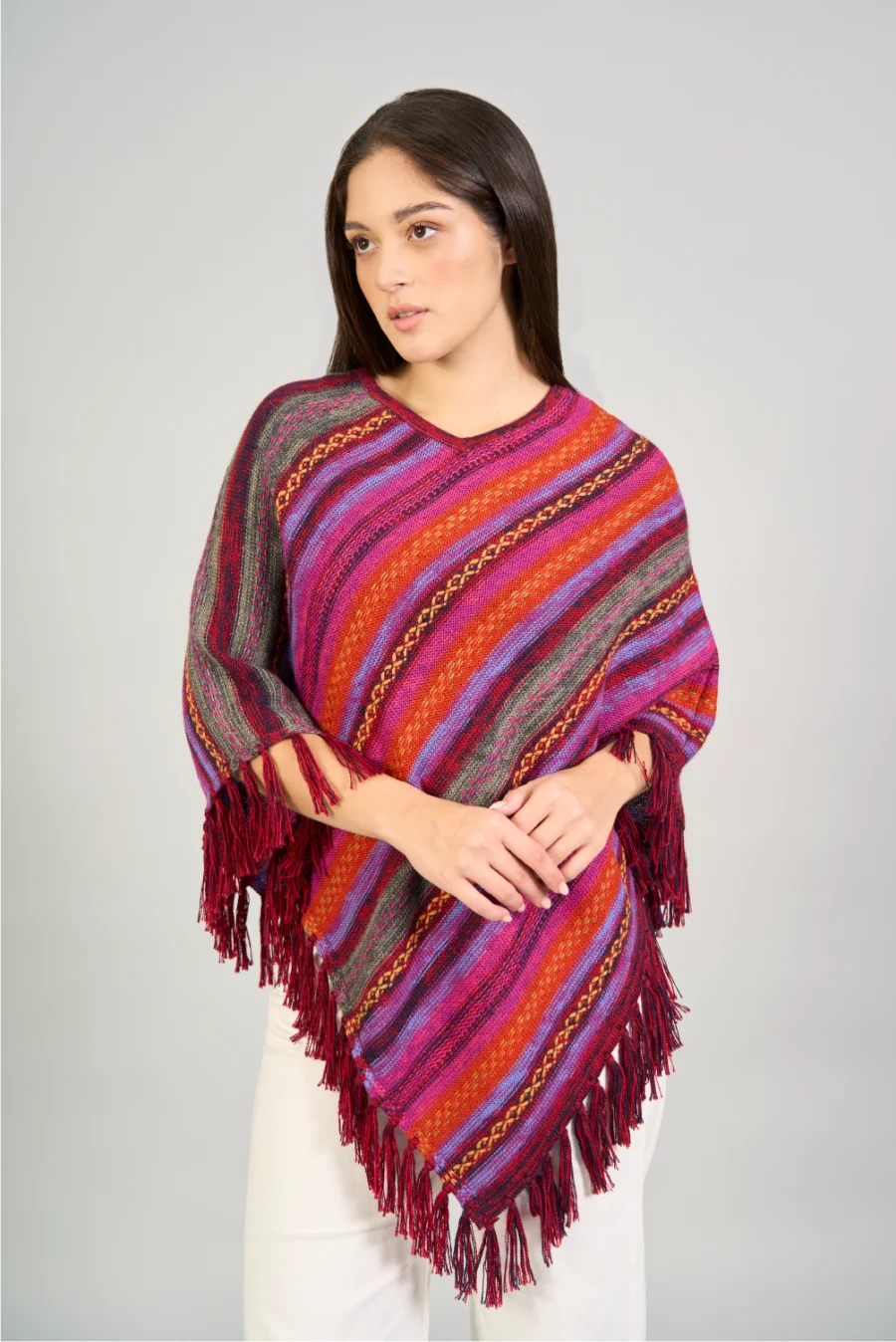Poncho Samanta Rojo