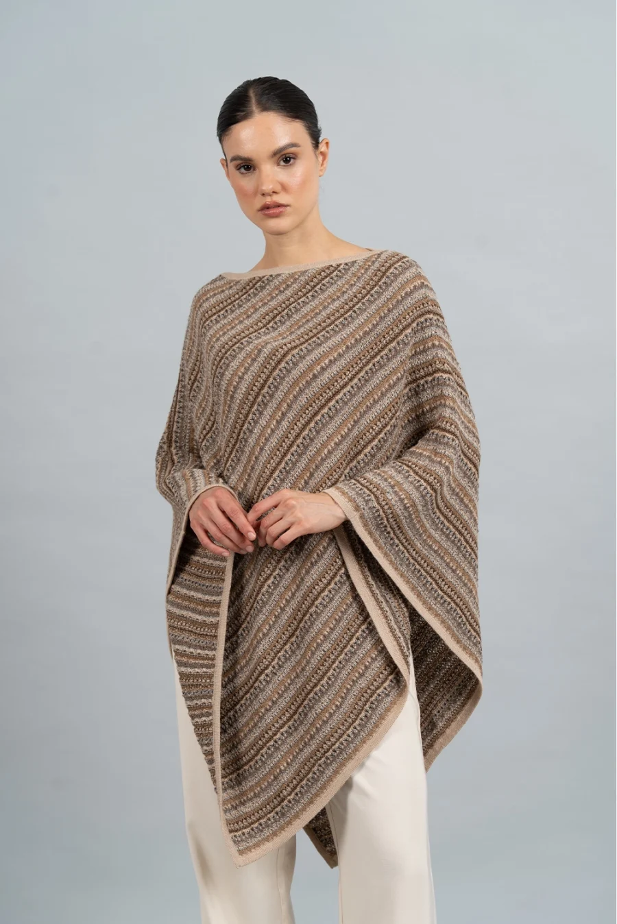 Poncho Maras Beige