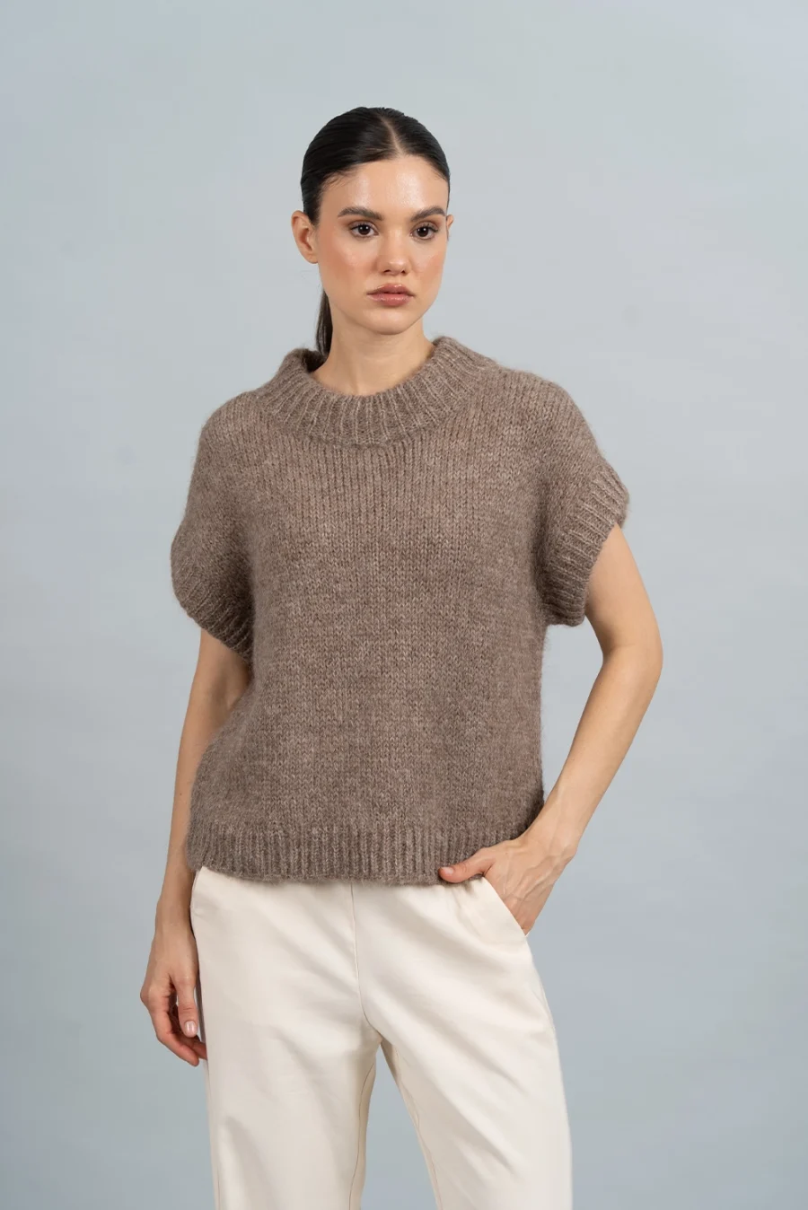 Chaleco Tania Marron