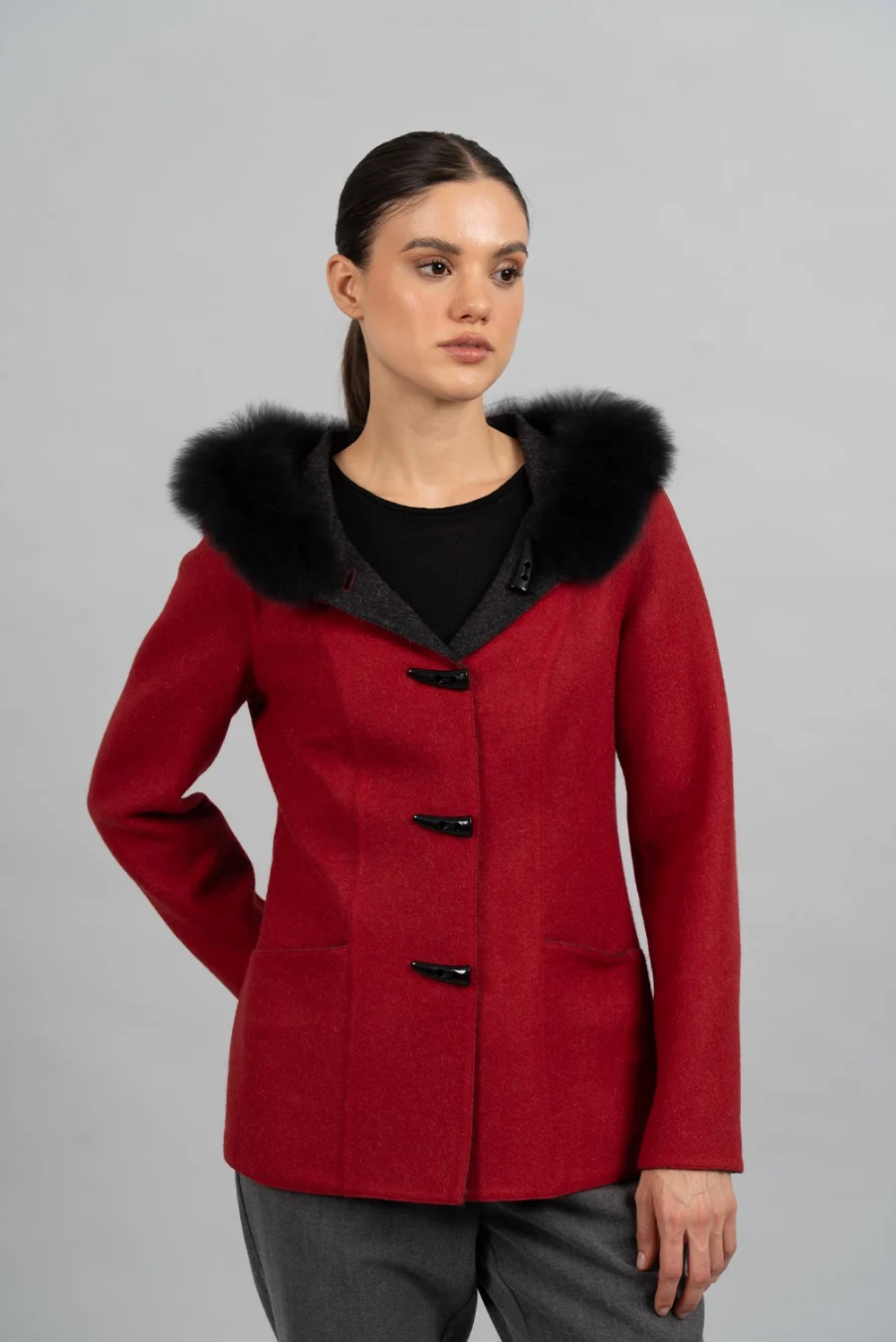 Saco Ariana Rojo/Negro