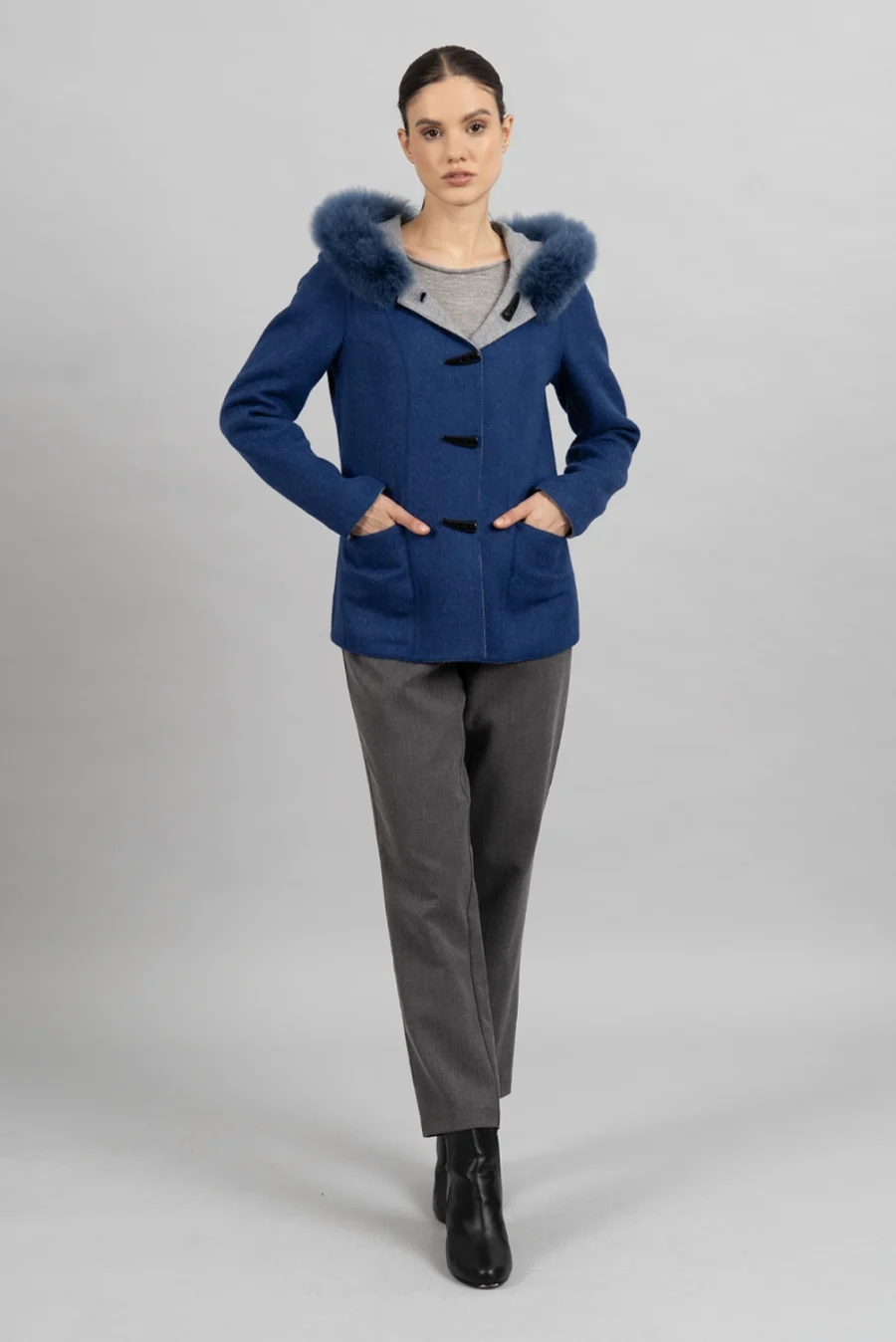 Saco Ariana Gris/Azul