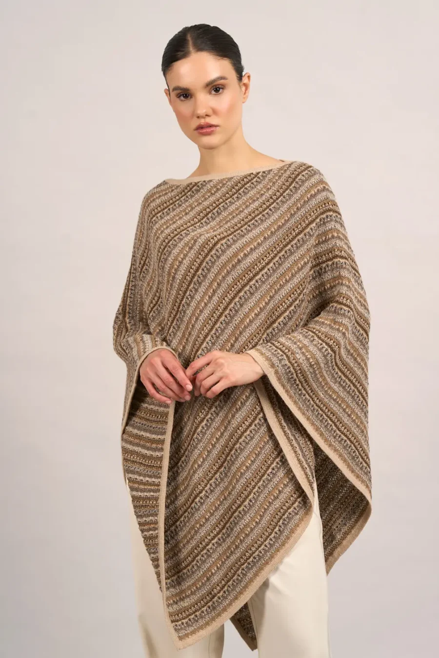 Poncho Maras Beige
