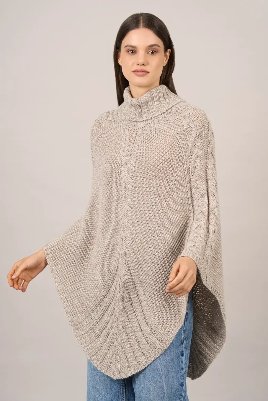 Poncho Mia Beige Molinetti