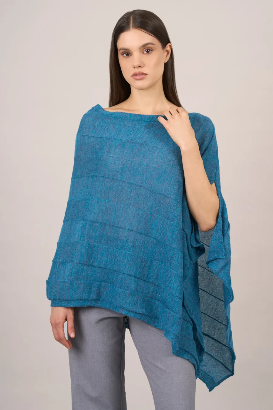 Poncho Thea Turquesa