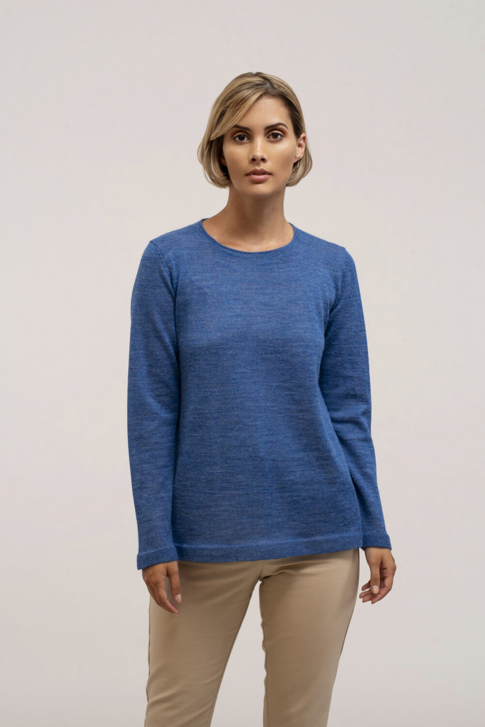 Iris Sweater - Blue - Pure Alpaca