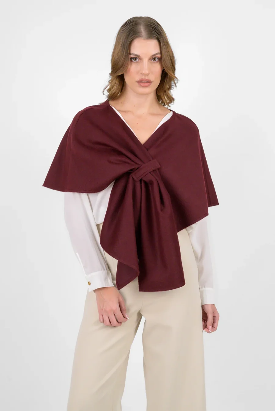 Emma Burgundy Cape