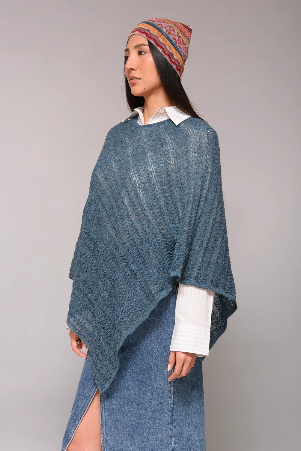 Poncho Selena_Turquesa Osc_2