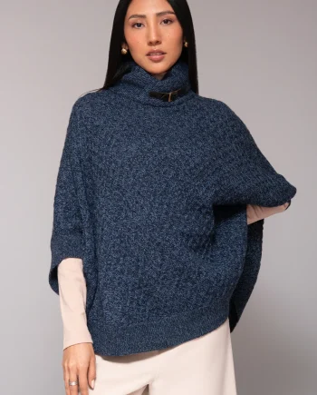 Romina Blue Poncho