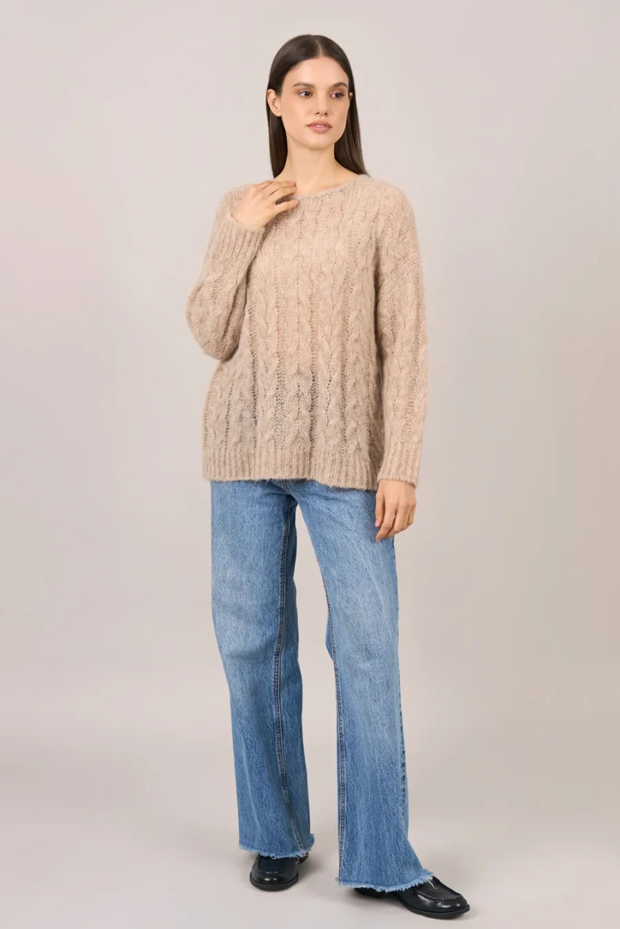 Aura Beige Sweater