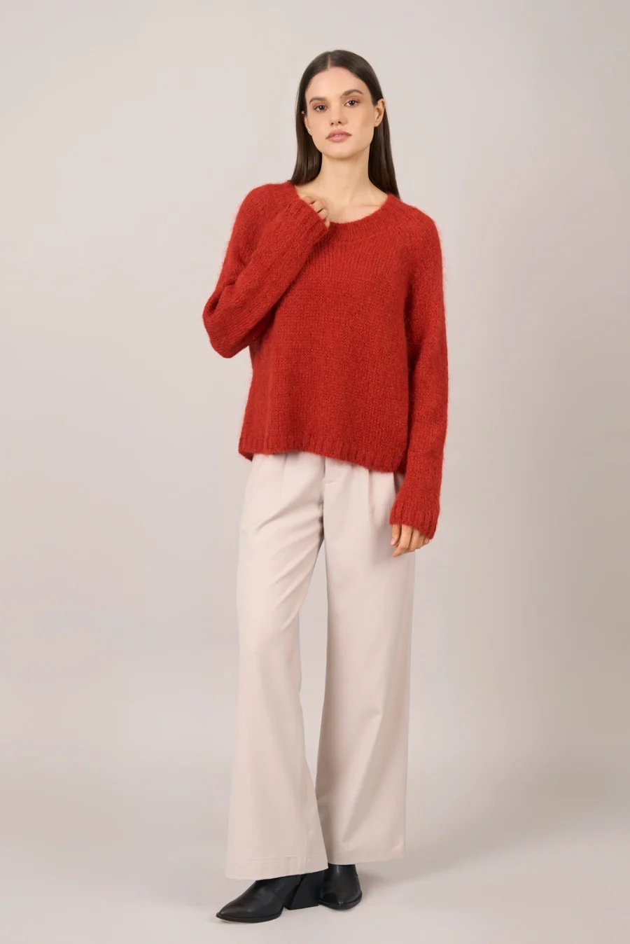 Maia Burgundy Sweater