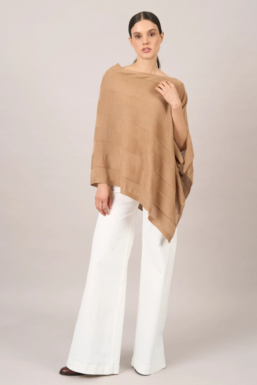 Thea Camel Poncho