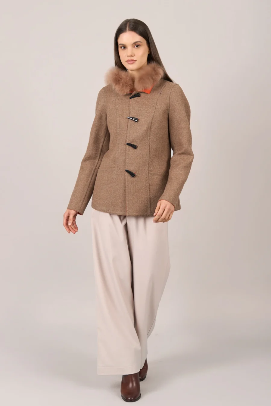 Lid Sand & Orange Cardigan