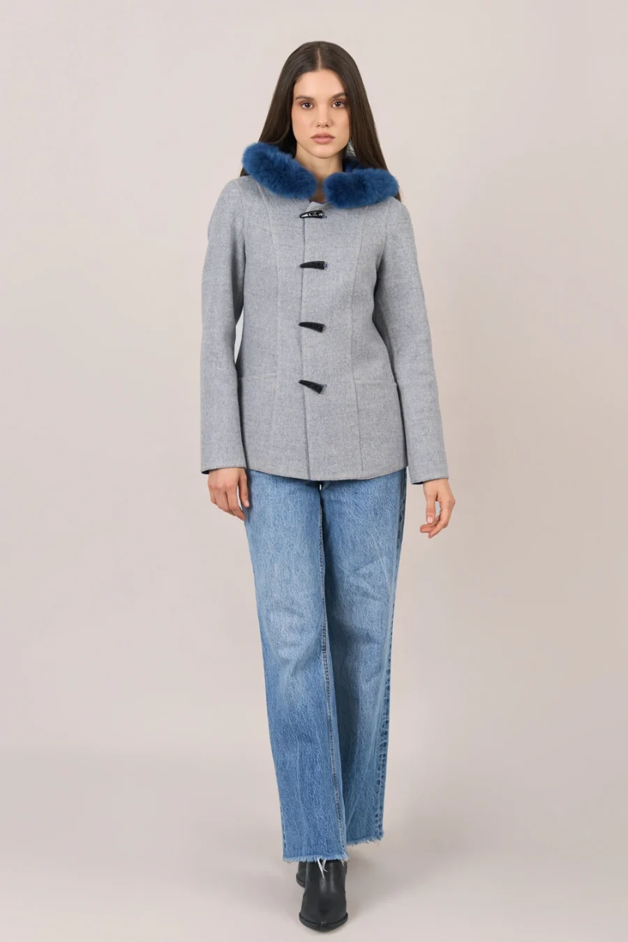 Lid Cardigan – Silver Blue