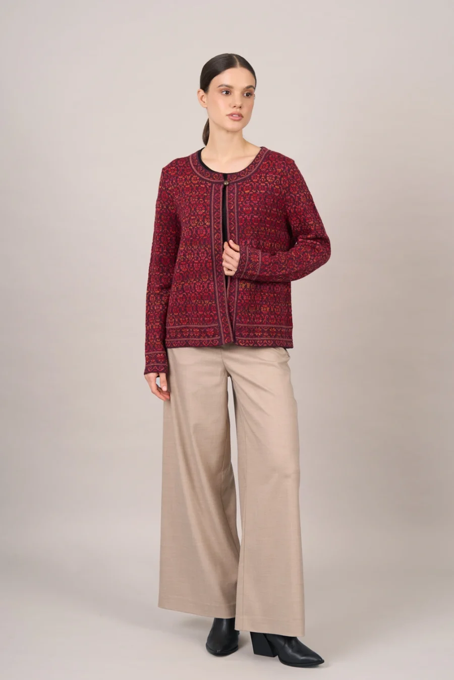 Rosabel Red Cardigan